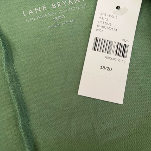 NWT Lane Bryant Plus Size Green Tie-Dye Tank and Open Front Cardigan - Picture 3 of 5